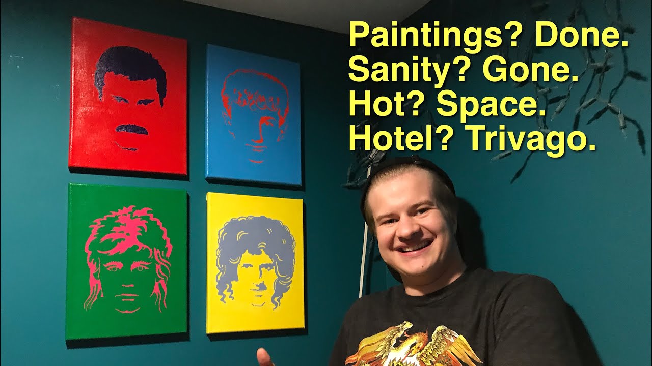 I painted Queen's "Hot Space" album cover (timelapse)