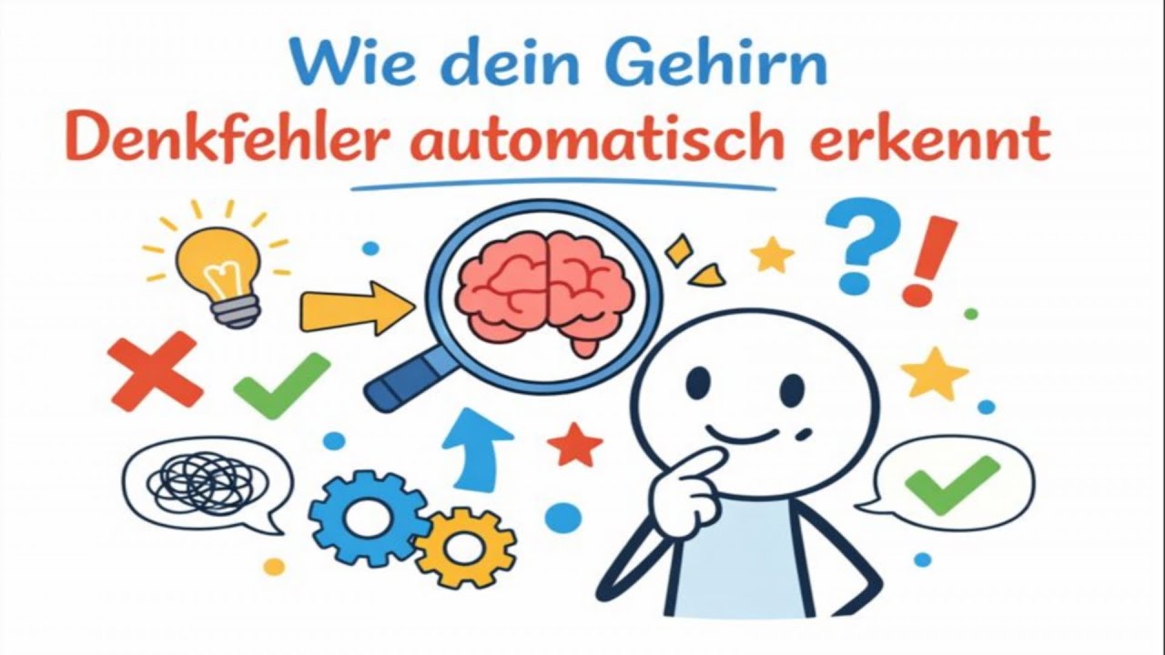 Wie dein Gehirn Denkfehler automatisch erkennt