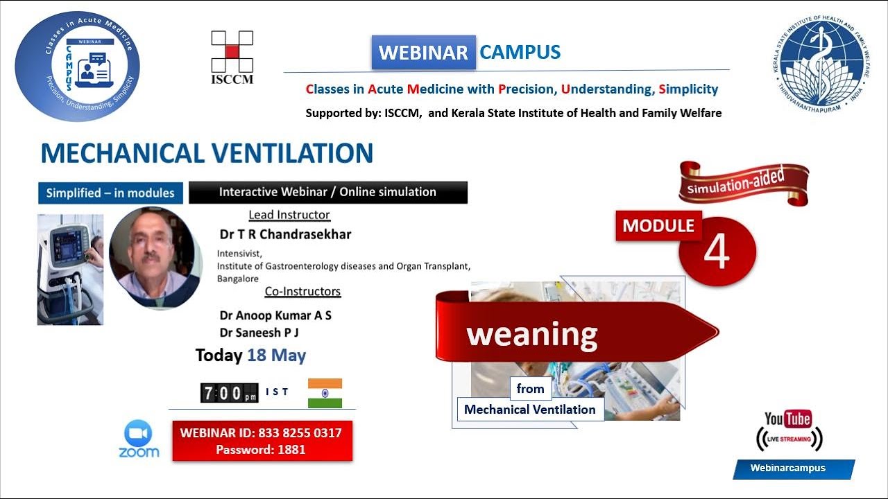 Weaning from Mechanical ventilation | WebinarCAMPUS