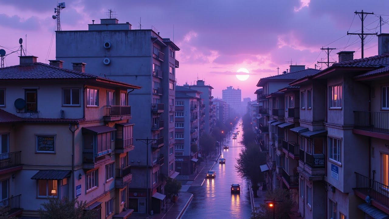 Lofi Rain Cityscapes ☔ Chill Hip Hop Beats - Атмосфера Японии - Relaxing Study Music & Chillout