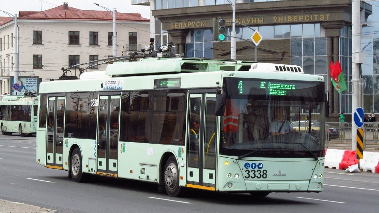 Минск поездка на мазе 203Т70 по старой 4 
