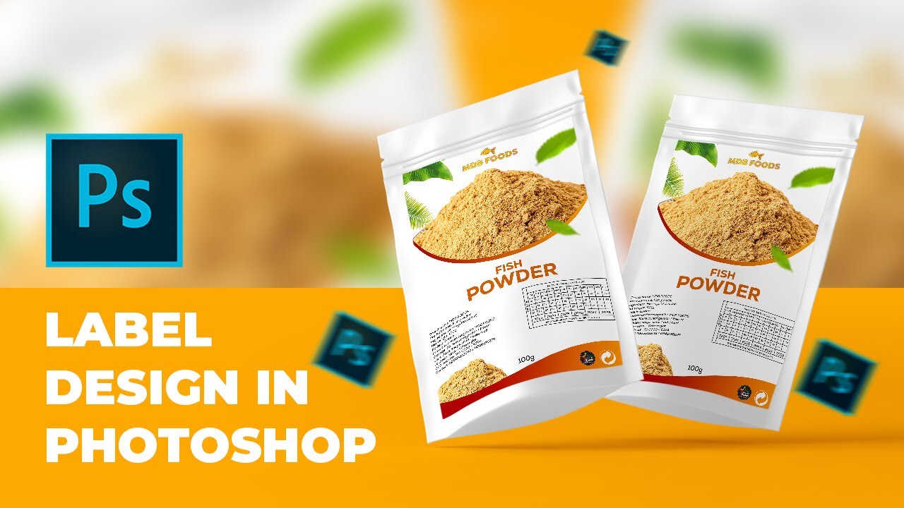 How to design a product label in photoshop