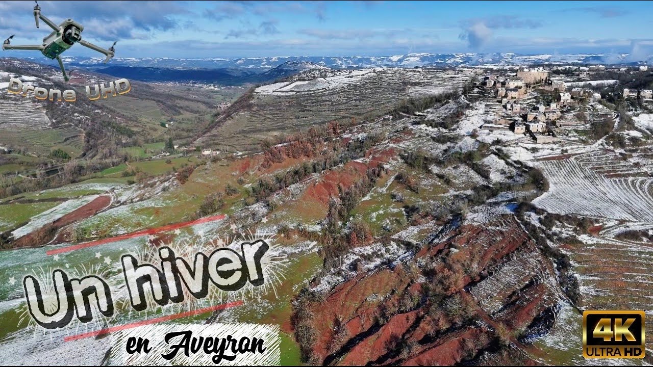 Un hiver en Aveyron - Cinematic video by drone 4k UHD -