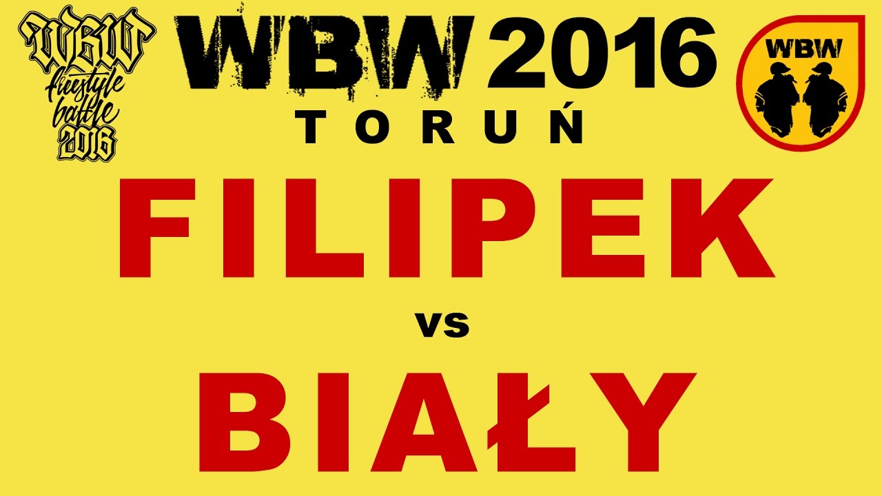 Filipek 🆚 Biały 🎤 WBW 2016 Toruń (freestyle rap battle)