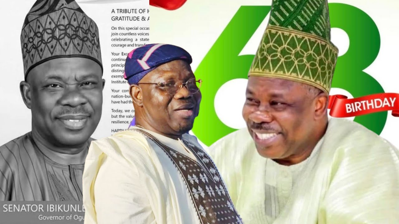 MOMENTS SEN. IBIKUNLE AMOSUN STEP INTO BIRTHDAY PARTY GRAND