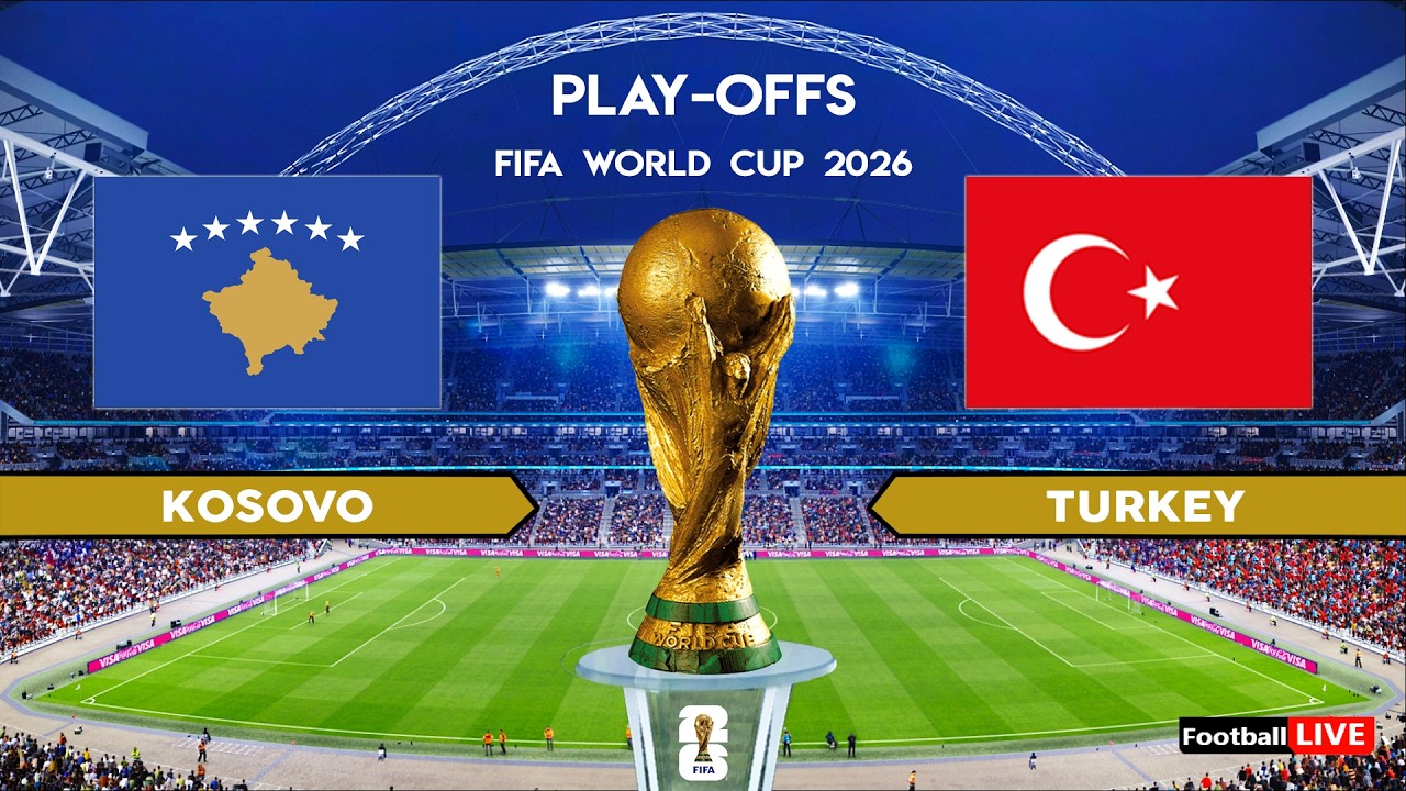 KOSOVO vs TURKEY - FIFA World Cup 2026 Qualifiers | Full Match All Goals | Simulation PES
