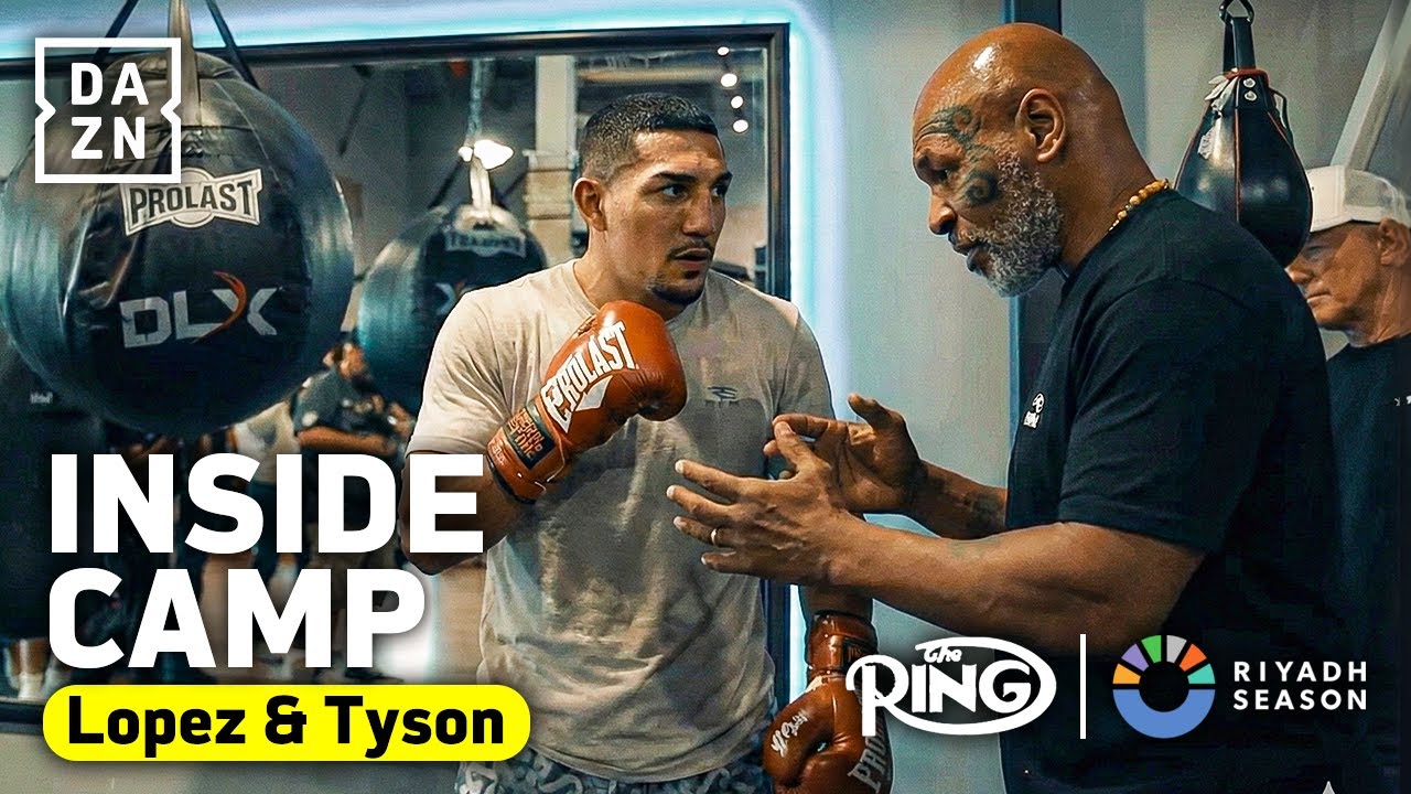 INSIDE CAMP: Mike Tyson TEACHES Teofimo Lopez Peekaboo Style Ahead of Shakur Stevenson FIGHT