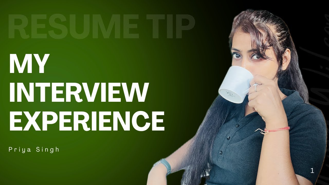 My Interview Experience and Tips for Resume 💼