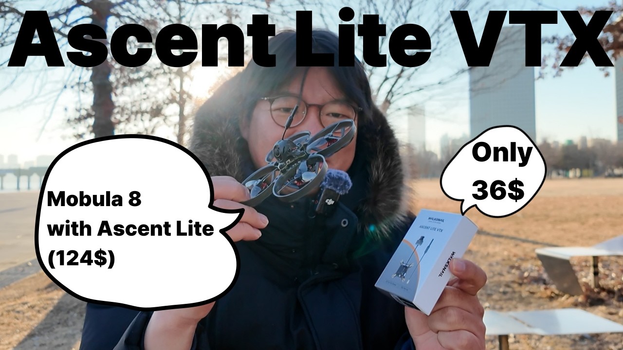 36달러 VTX, 쓸만할까? Mobula8에 장착해서 날려봤습니다. Caddx의 Ascent Lite VTX Unboxing과 세팅, 그리고 첫 비행