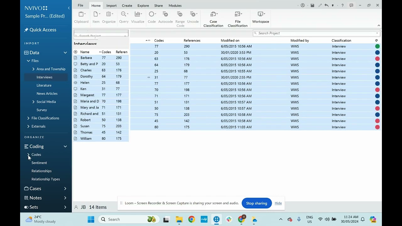 NVivo AI powered auto coding themes