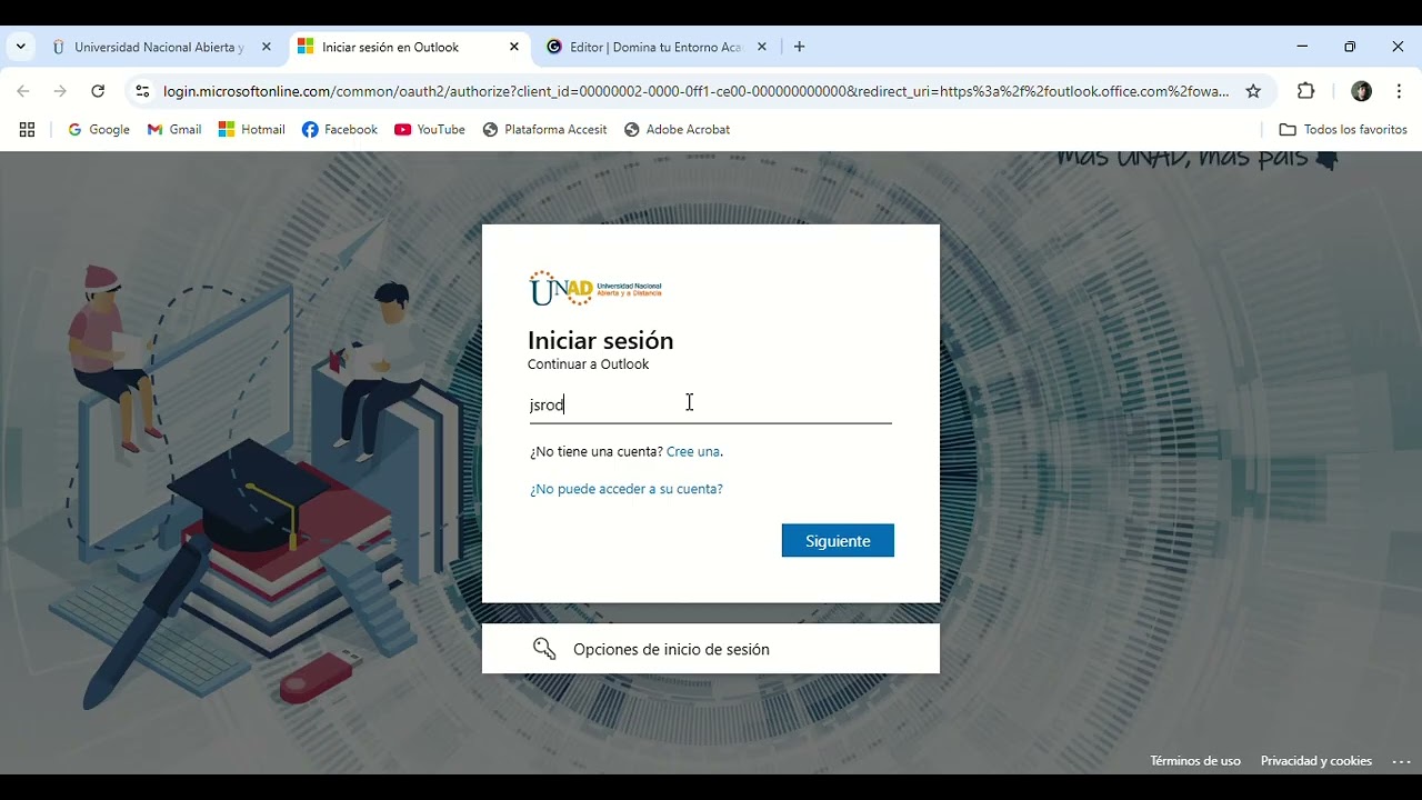 Accede a tu correo Institucional Unadista