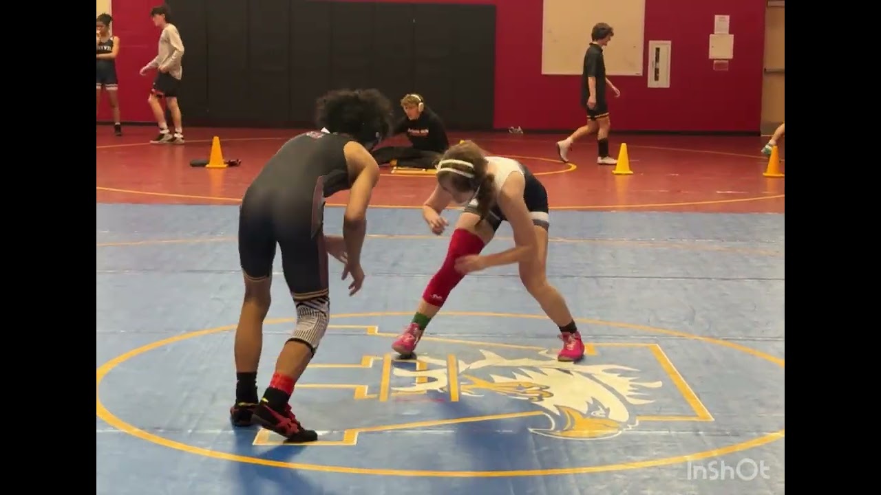 Girl Wrestles High School Boy- Madison Birth Wrestling 