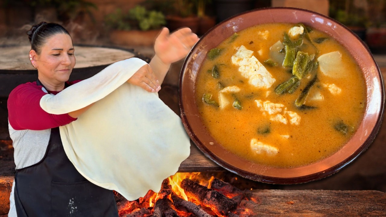 Caldo de Queso de Cuaresma con Tortillas de Agua Sonorenses Gigantes | La Herencia de las Viudas