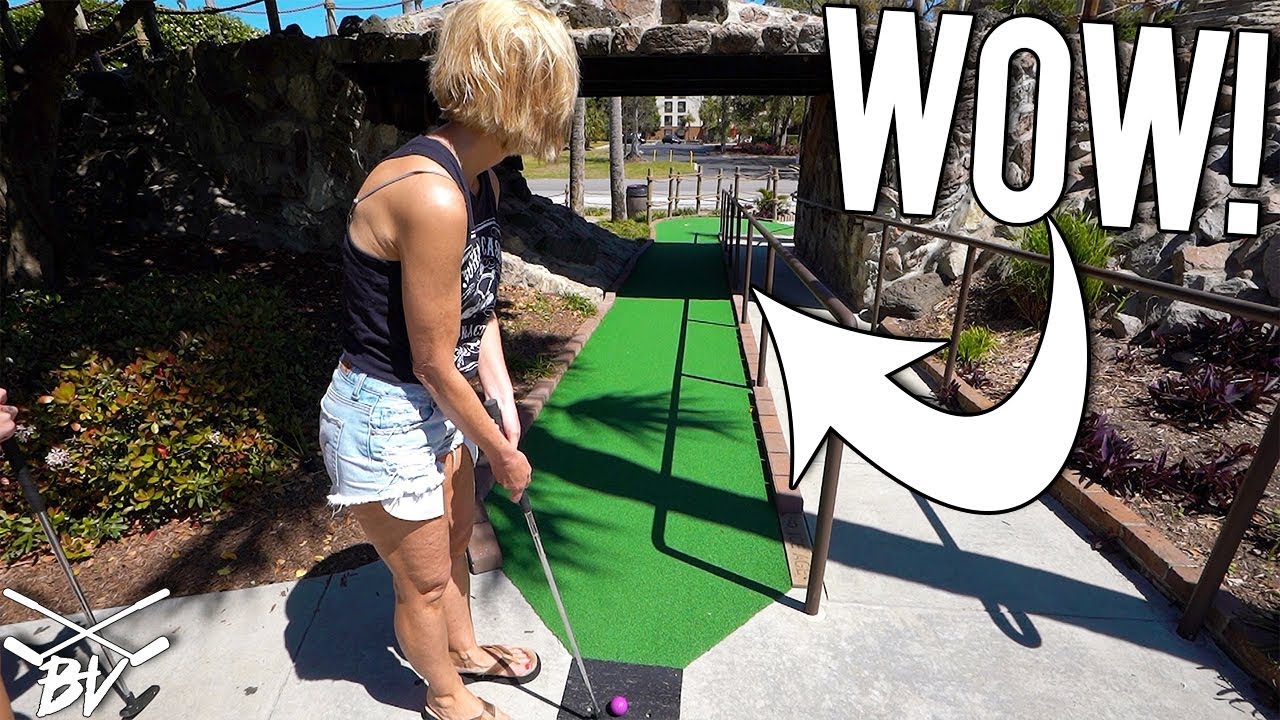 EVEN THE DINOSAURS ARE ROOTING FOR A MINI GOLF HOLE IN ONE AT JURASSIC GOLF!
