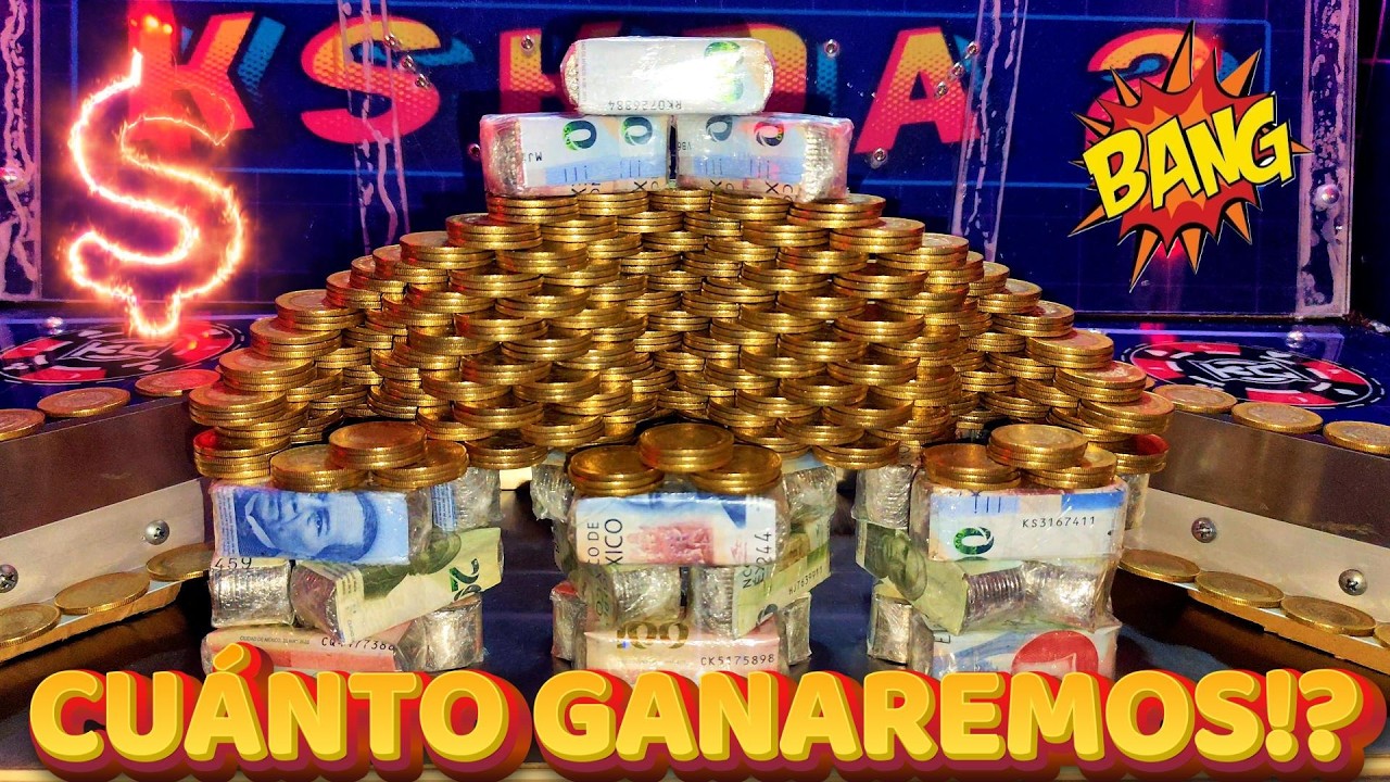 LA CORONA EN 3 TORRES DE BILLETES!! MAQUINA DE $10  #foryou #slotmachine #money #monedas #parati