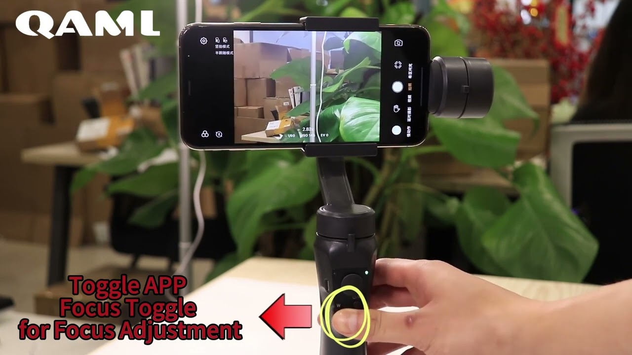 QAML F6 3 Axis Gimbal Handheld Stabilizer For Smartphone, Action Camera