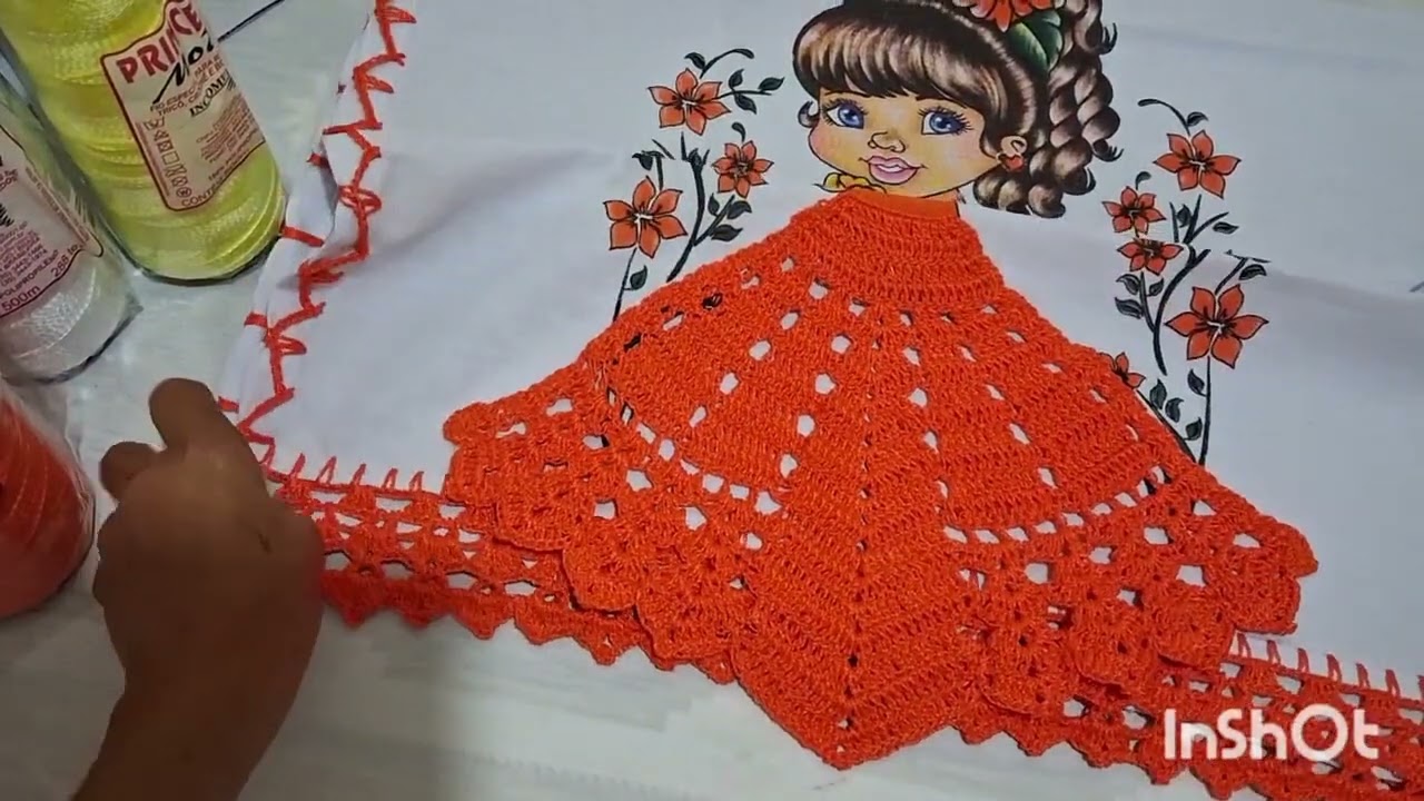 #Produção de panos de pratos, venham assistir comigo#croche #artesanato 