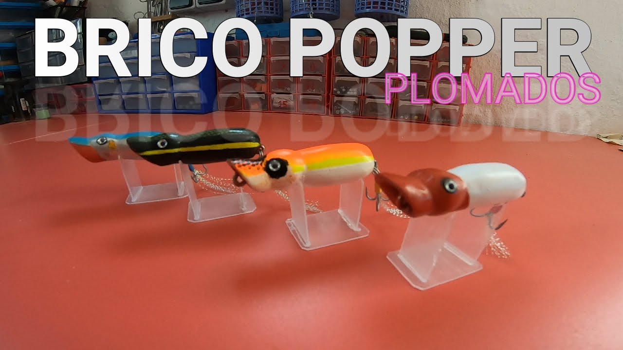 como HACER un SEÑUELO (popper) FACIL y ECONOMICO.