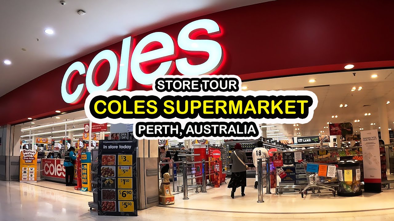 COLES SUPERMARKET (Perth, Australia) - Full Store Tour Part 1: Fresh Produce, Bread, Spreads