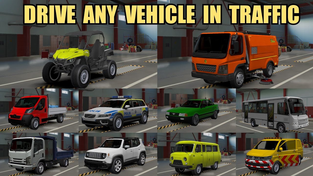 ETS2 [1.37-1.53] | Drivable A.I Vehicles | 150+ Vehicles