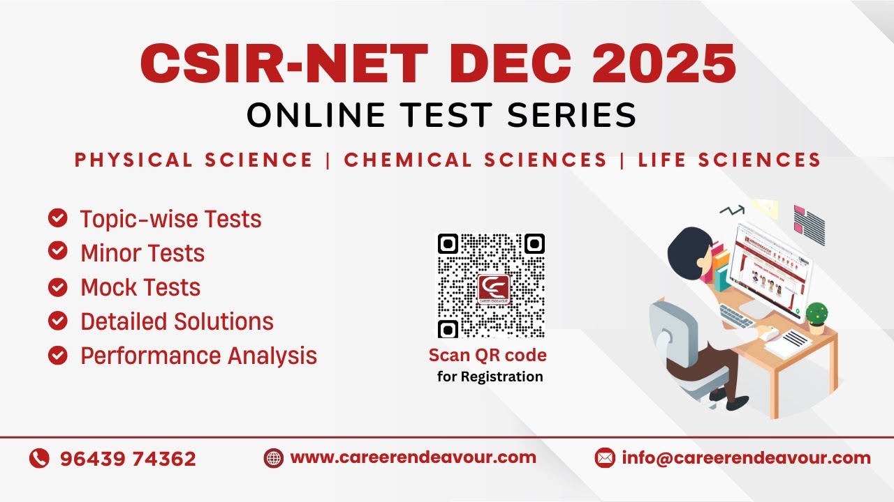 CSIR NET Online Test Series Dec 2025 #csirnet #csirnetexam #careerendeavour #csirnetsyllabus