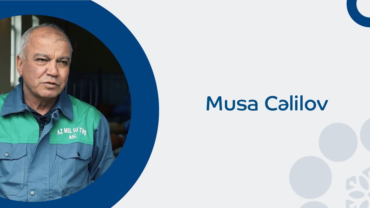 Meliorasiya və Su Təsərrüfatı ASC-də işlə təmin olunan Musa Cəlilov