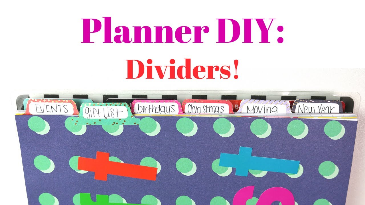 Planner DIY: Dividers!