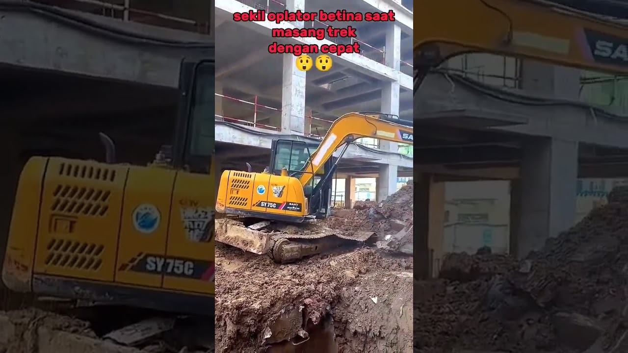 cara pasang trek excavator dengan cepat 