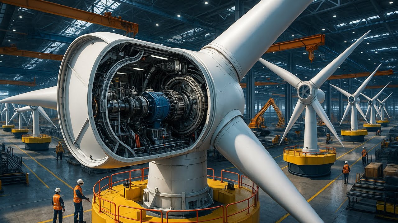 C&oacute;mo se fabrican las TURBINAS E&Oacute;LICAS flotantes OFFSHORE: el SECRETO detr&aacute;s de la ENERG&Iacute;A del futuro