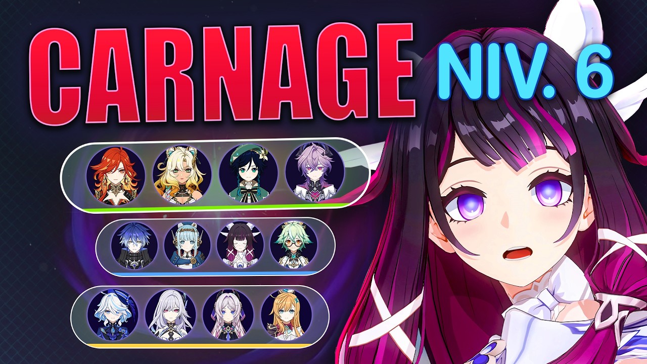 J'EXPLOSE LE CARNAGE EN 180S SUR UN COMPTE DE WHALE - Genshin Impact FR