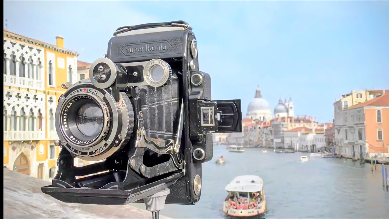 Zeiss Ikon Super Ikonta folding camera + Venezia Italia max may tz video