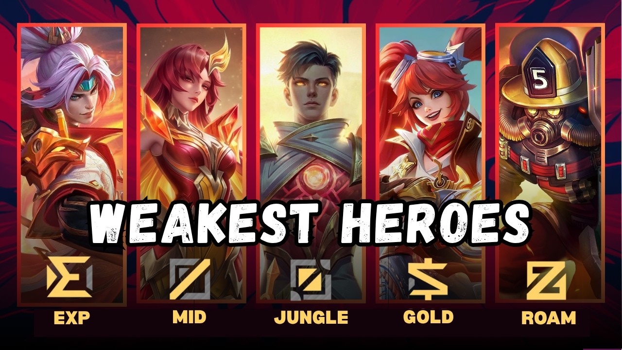 Top 5 Weakest Heroes for EVERY ROLE in MLBB! (And Why They Lose You Games)