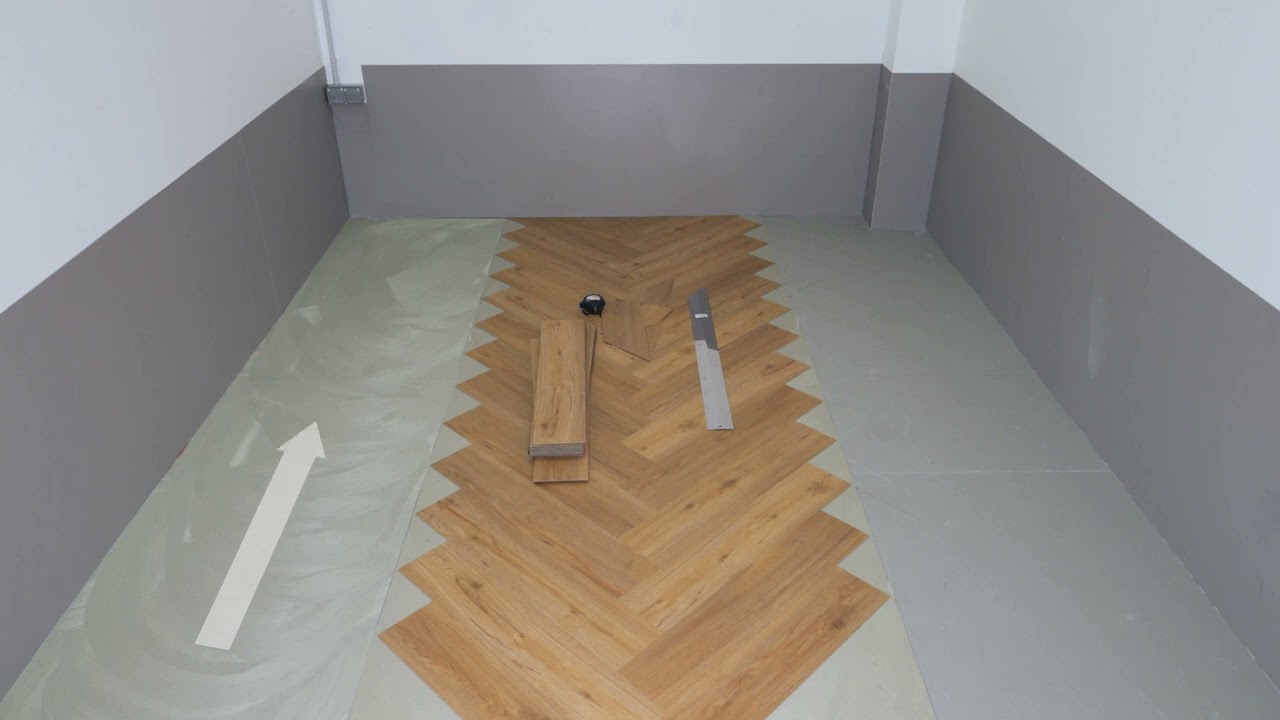 VIRTUO 55  - Dalles et lames vinyles à coller - Tuto de pose en chevrons