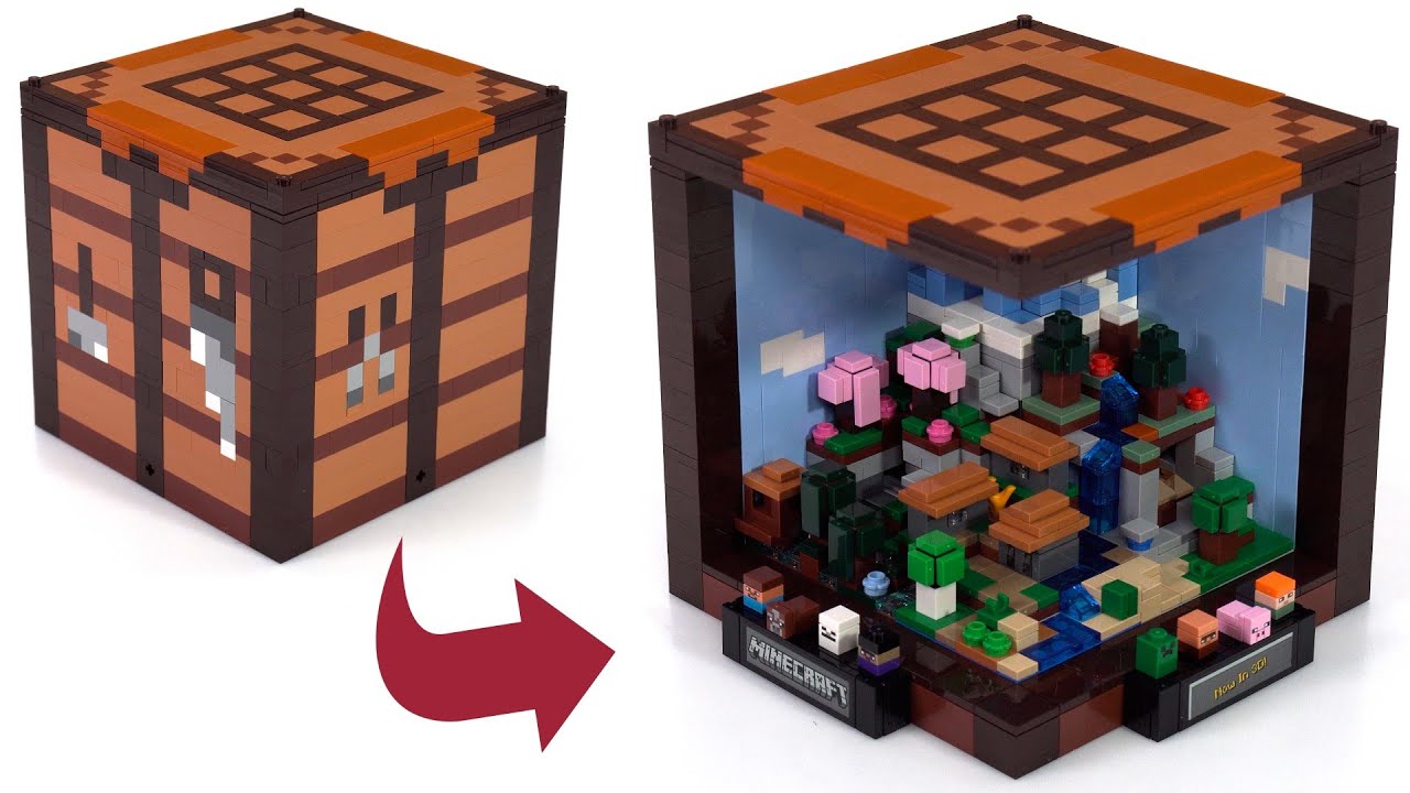 Recenzja LEGO Minecraft The Crafting Box dla fan&oacute;w! Pełne szacunku i wciągające mikro- i makrobud...