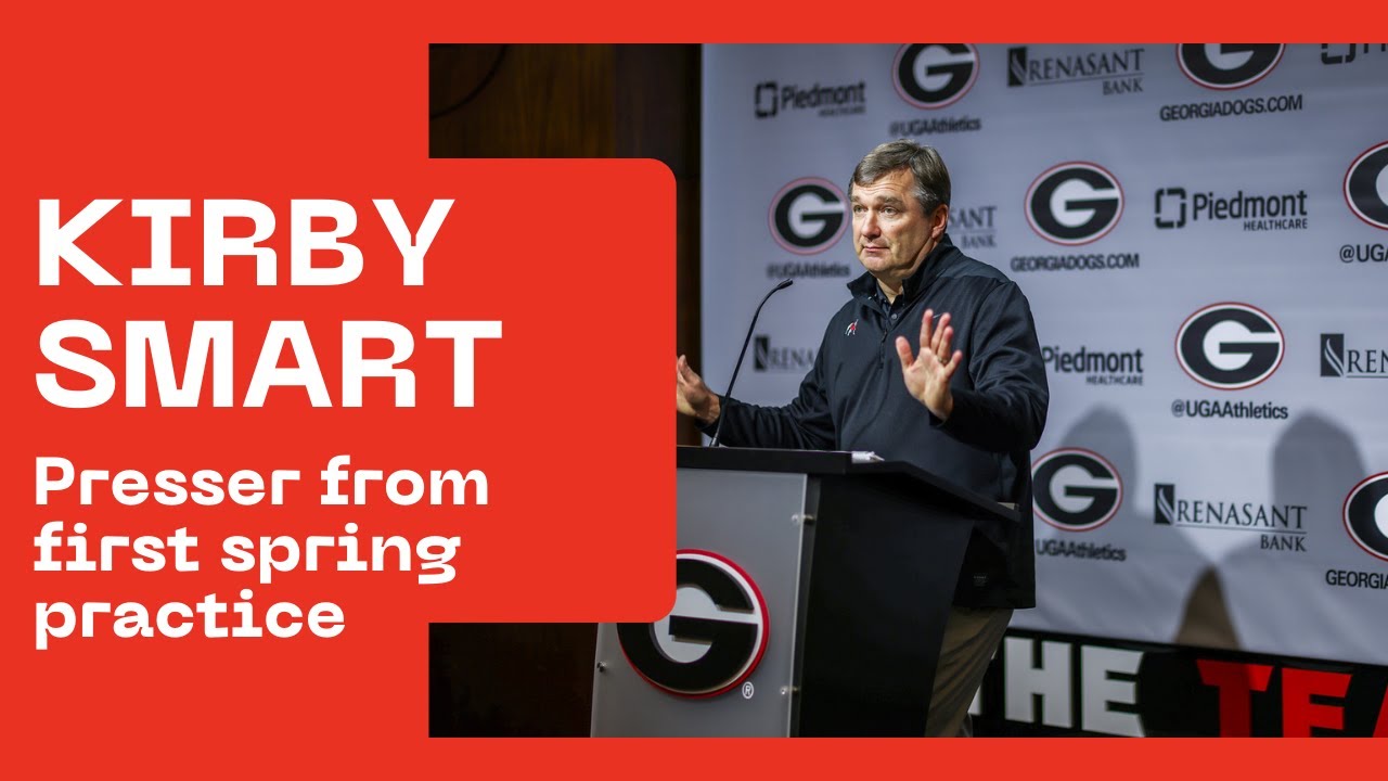 Kirby Smart on injuries, the QBs, and more from first spring practice