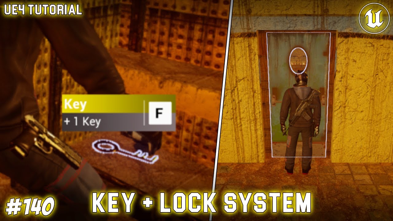 UE4: TUTORIAL #140 | Simple Lock and Key system