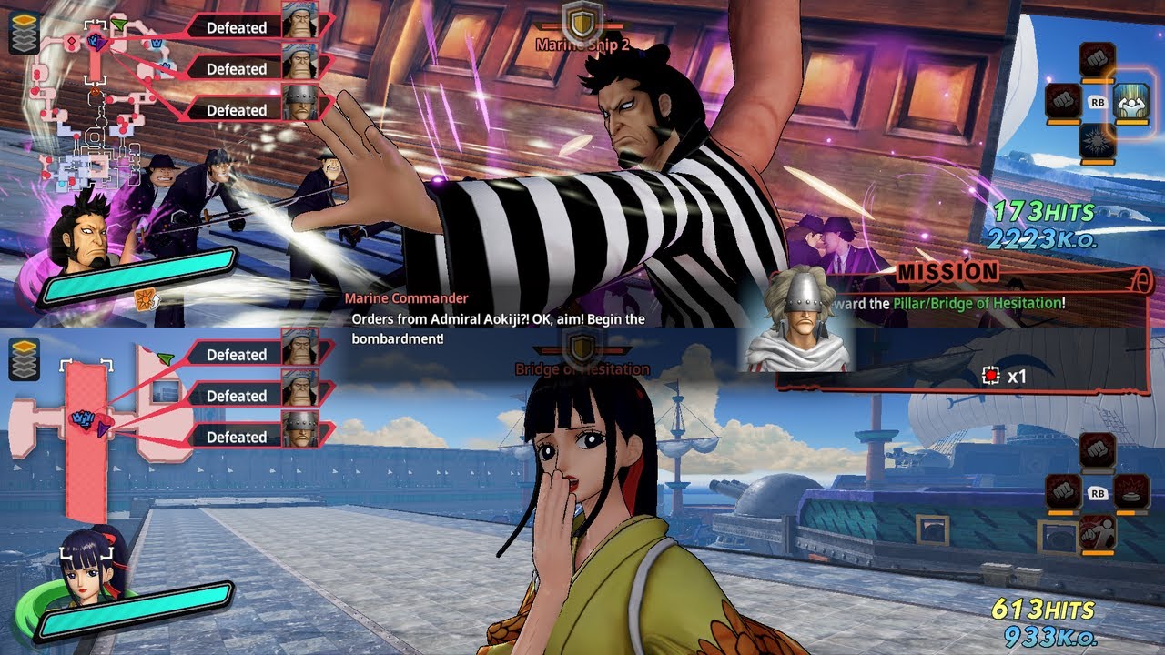 One piece pirate warriors 4 CO-OP with @Tre4life100 (Stream highlights #1)