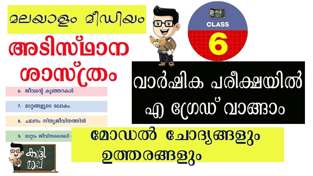 Adisthana shasthram Model questions 2026| Class 6|Annual Exam question paper| Basic science|Scert