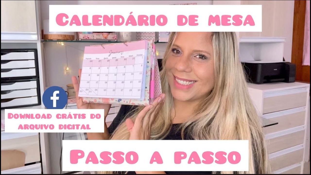 PASSO A PASSO CALENDARIO DE MESA - Cartonagem Criativa Por Indira Barreto