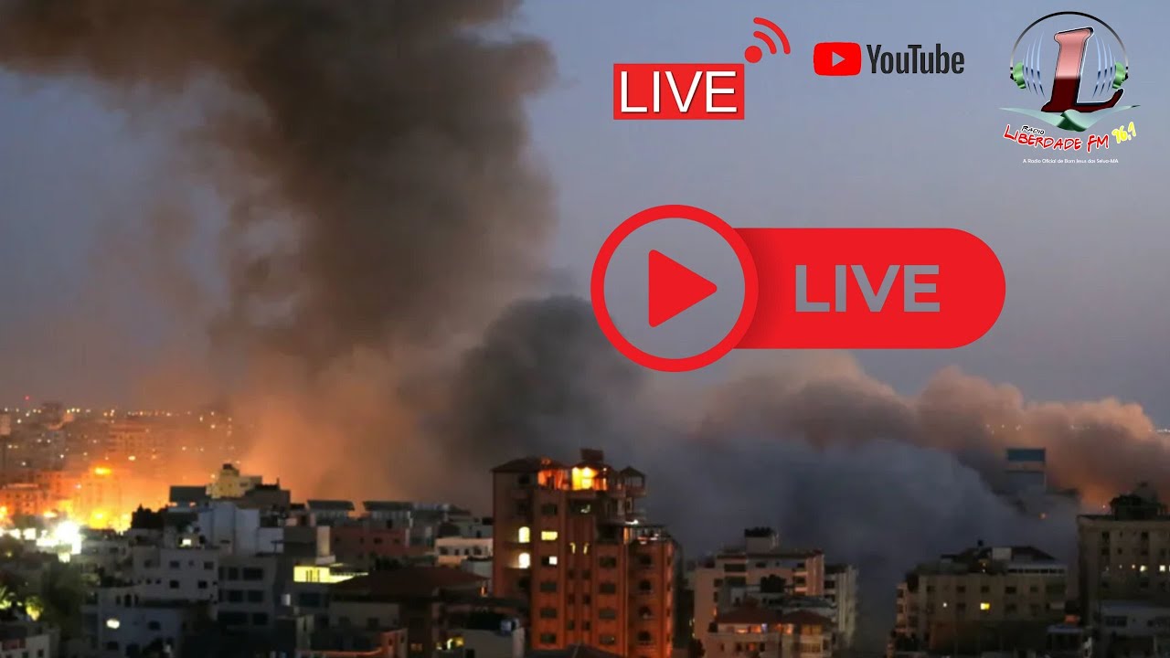 AO VIVO: Cobertura dos Conflitos em Israel  | LIBERDADE NEWS - Gaza Live: Real-time HD Camera. live