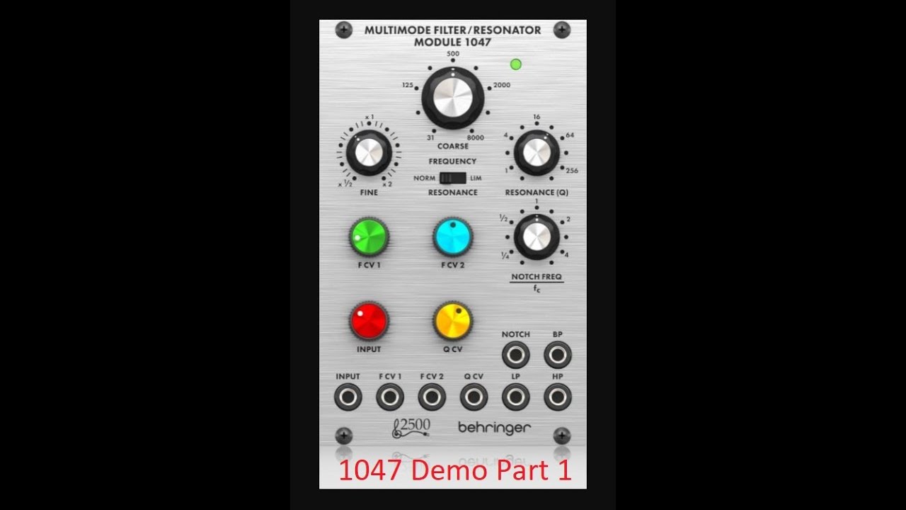 Behringer ARP 2500 1047 Multimode Filter Part1 - Resonator/Percussion