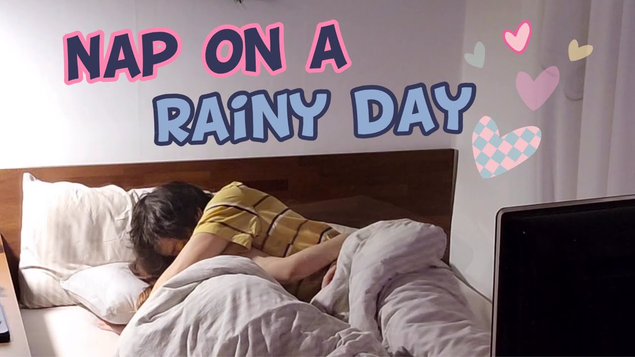 비오는날 누워서... | 뽀뽀 가득한 커플의 휴일 vlog | 너의 생일 축하해 | korean couple | 몰랑커플 연애이야기