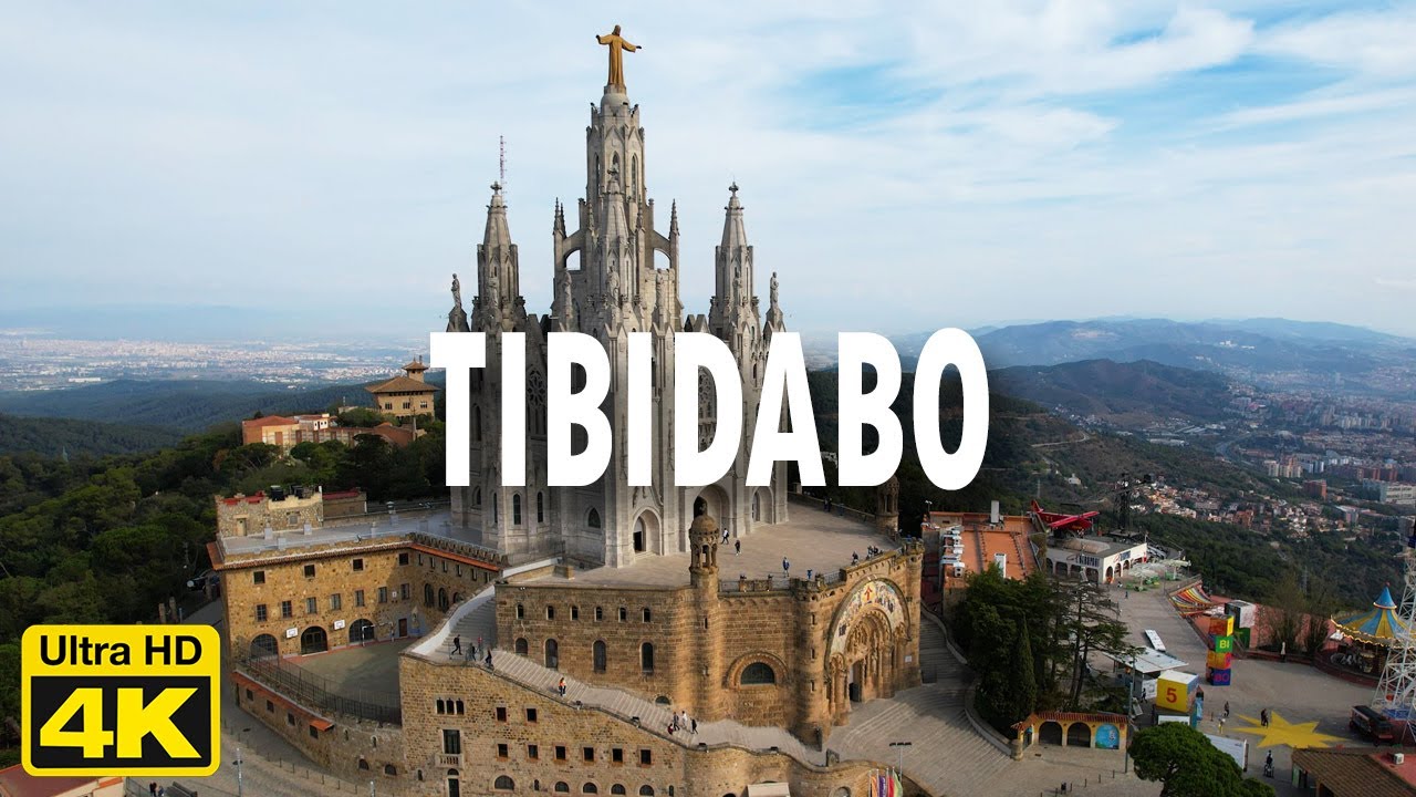 Tibidabo Barcelona Drone 4K