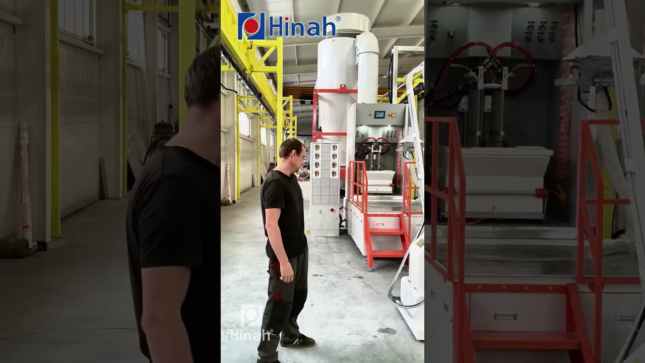 Industrial Automatic Powder Spraying Line Customized for the Pipes