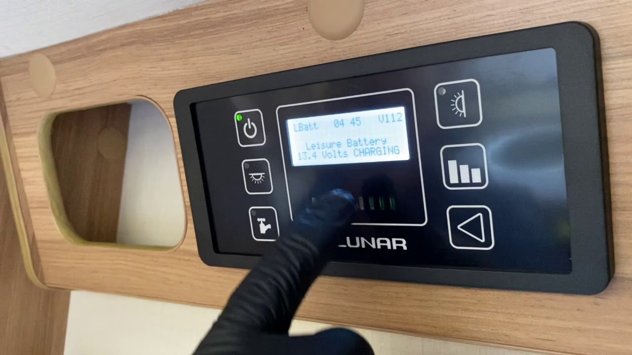 Control panel demonstrated on a Lunar lexon 2017