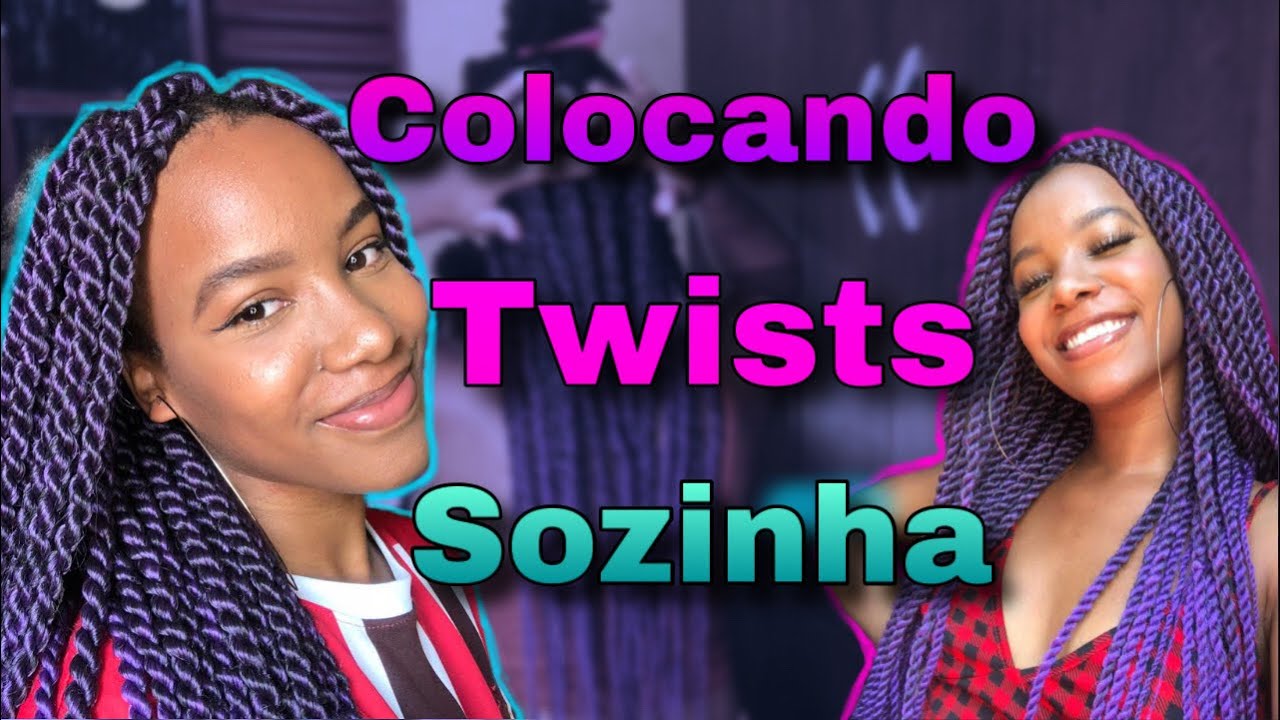 Como fazer  twists sozinha || dois métodos 💜🤎🤎