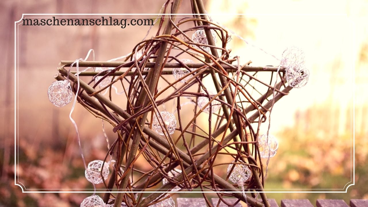 3D Dekostern aus Weidenästen | DIY Stern | Deko Weihnachten | #Weihnachten