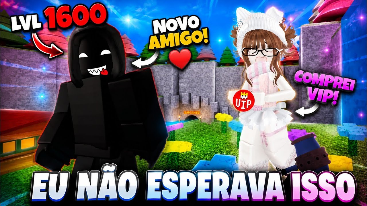 FUI USAR O VIP E ENTROU UM LEVEL 1600 NO SERVER 💀 (flee the facility)