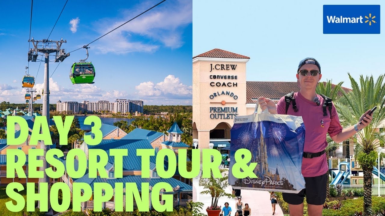 Caribbean Beach: Resort Tour, Celebration, Outlets, Walmart Shopping & VILLA check in 