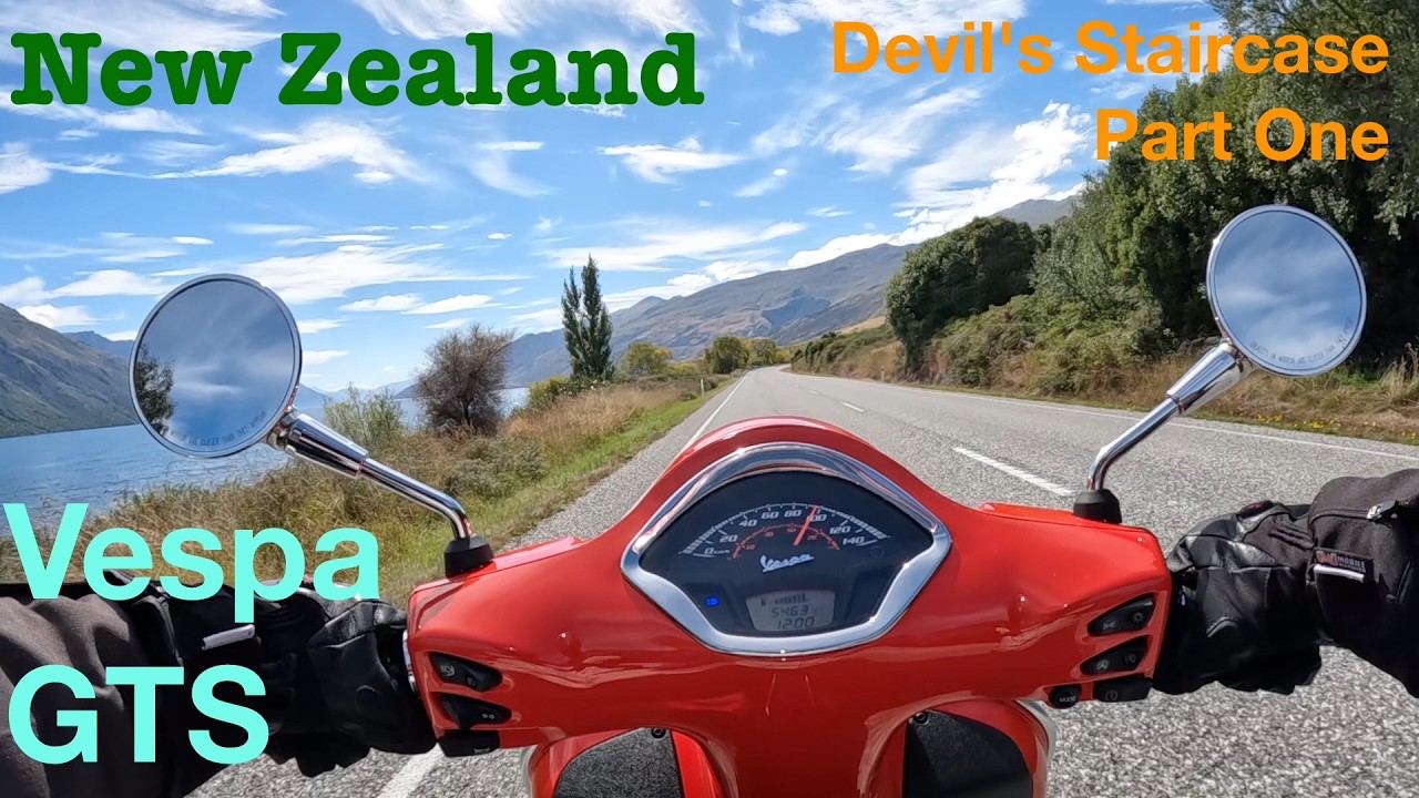 Pure Tranquility: Vespa GTS Gentle Cruise Along Devil's Staircase | Stunning Lake Wakatipu Views